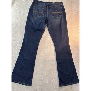 Lucky Brand Jeans Womens Size 14/32 Blue Dark Wash Denim Jeans Sofia Boot